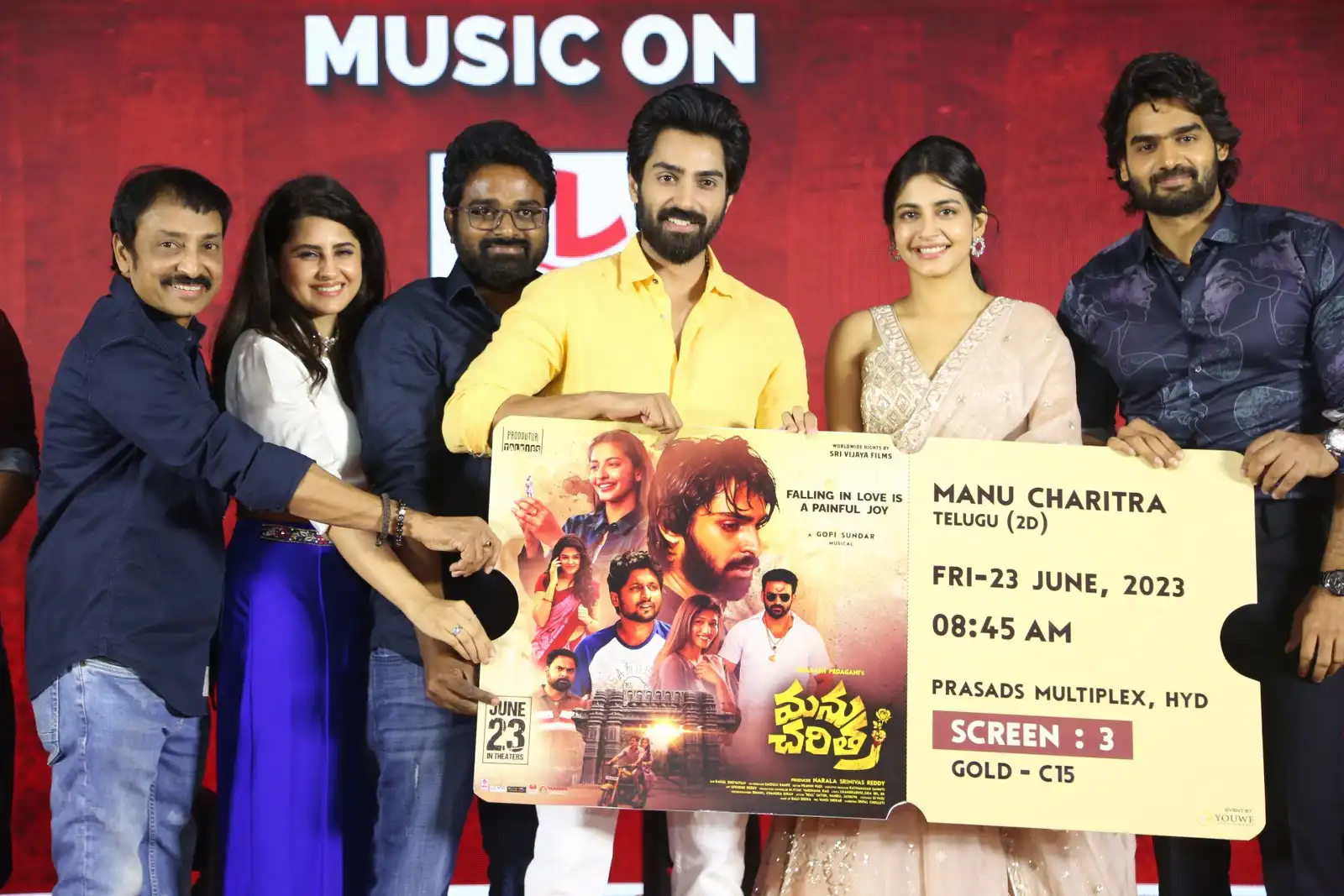 Manu Charitra pre release event photos hero karthikeya guest