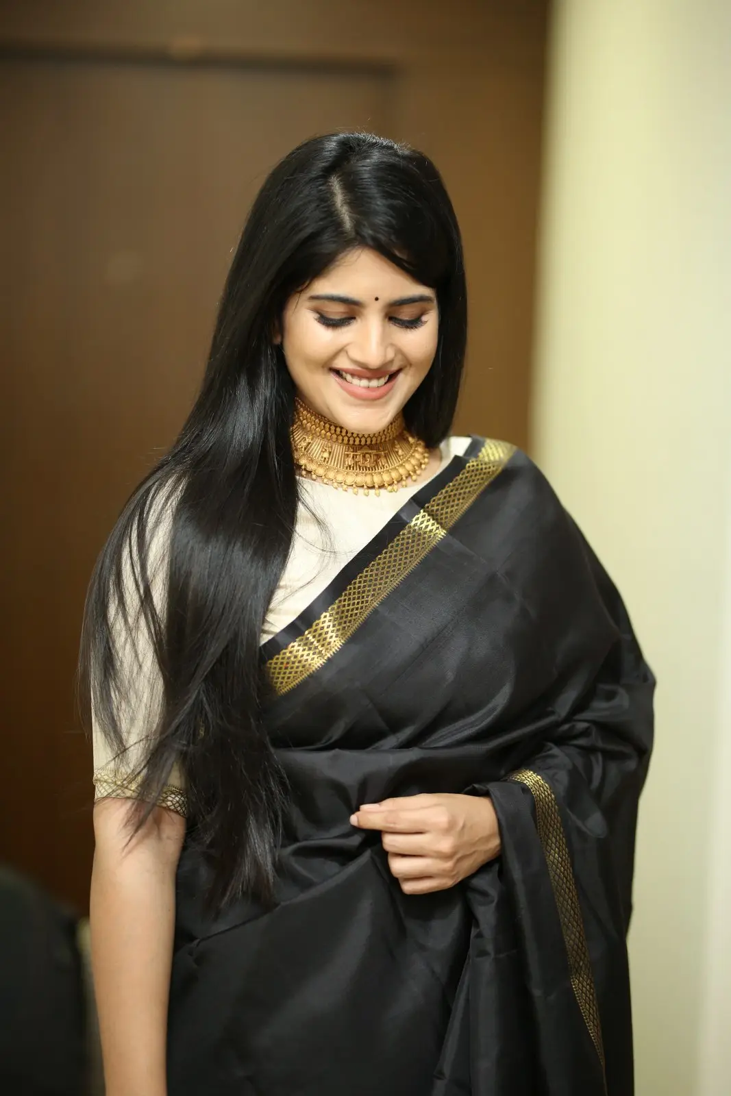 Megha Akash shines in Black Saree