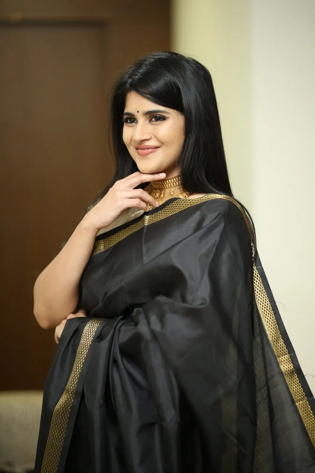Megha Akash shines in Black Saree