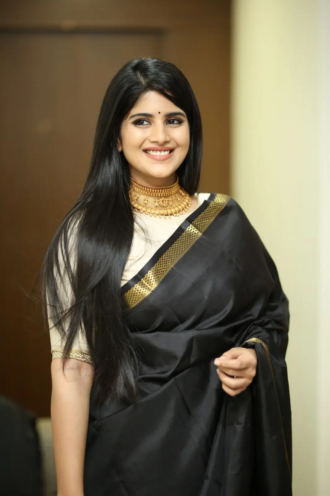 Megha Akash shines in Black Saree
