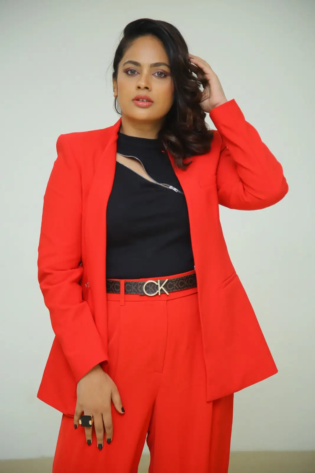 Nandita Swetha shines in Black and Red Combo