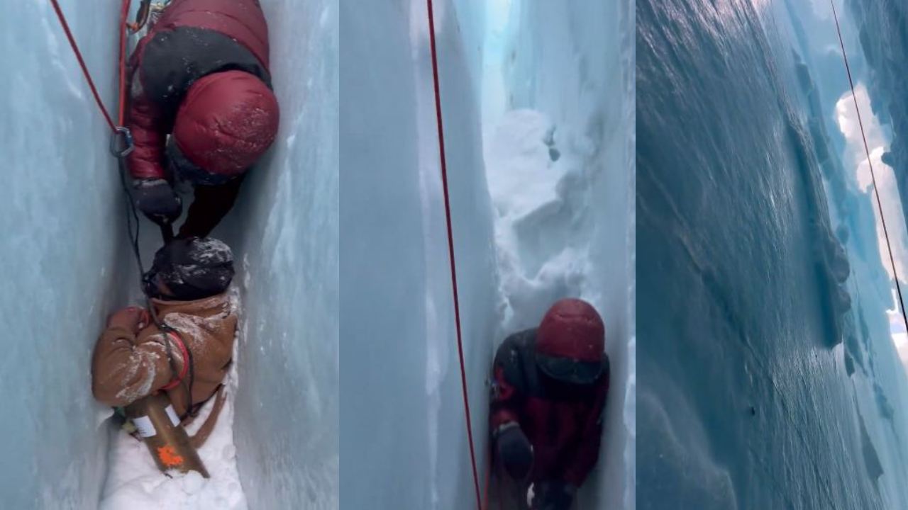 Mt Everest : ఎవరెస్టు అధిరోహిస్తూ మంచు పగుళ్లలో చిక్కుకుపోయిన షెర్పా.. ధైర్య, సాహసాలతో కాపాడిన అధిరోహకుల బృందం Mt Everest : ఎవరెస్టు అధిరోహిస్తూ మంచు పగుళ్లలో చిక్కుకుపోయిన షెర్పా.. ధైర్య, సాహసాలతో కాపాడిన అధిరోహకుల బృందం