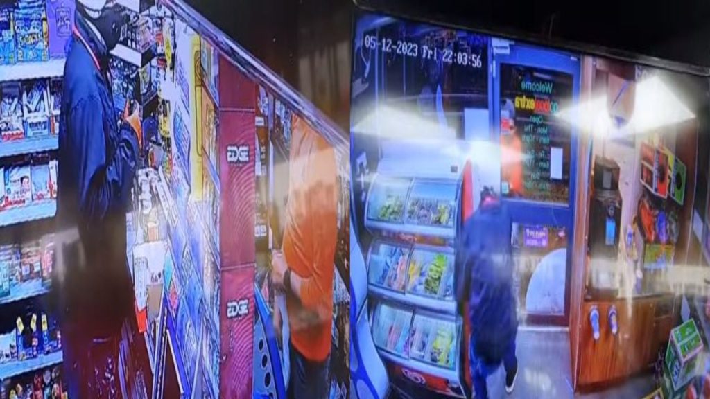 Brave shopkeeper viral video