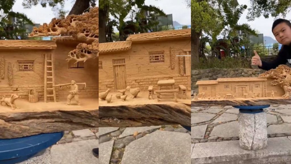 Artist amazing woodwork