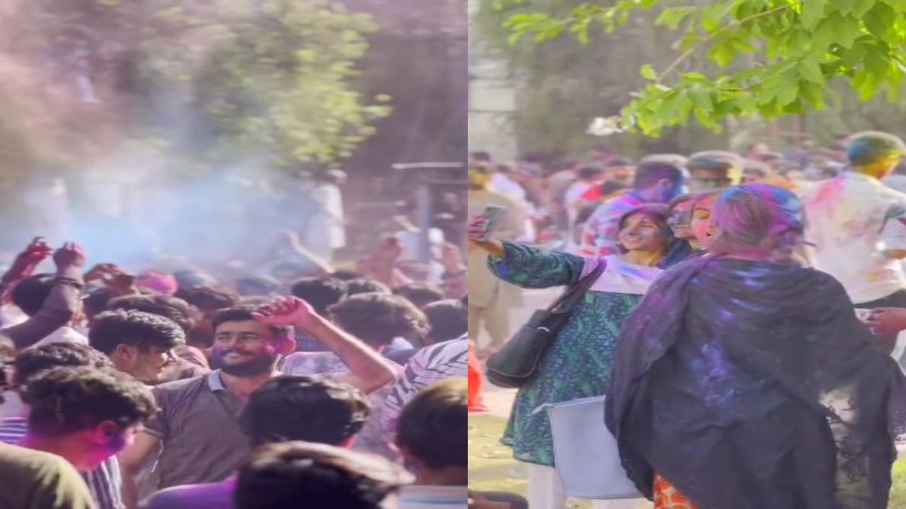Pakistan : పాకిస్తాన్లో హోలీ వేడుకలు.. సందడి చేసిన క్వాయిడ్-ఐ-అజం యూనివర్సిటీ విద్యార్థులు Pakistan : పాకిస్తాన్లో హోలీ వేడుకలు.. సందడి చేసిన క్వాయిడ్-ఐ-అజం యూనివర్సిటీ విద్యార్థులు