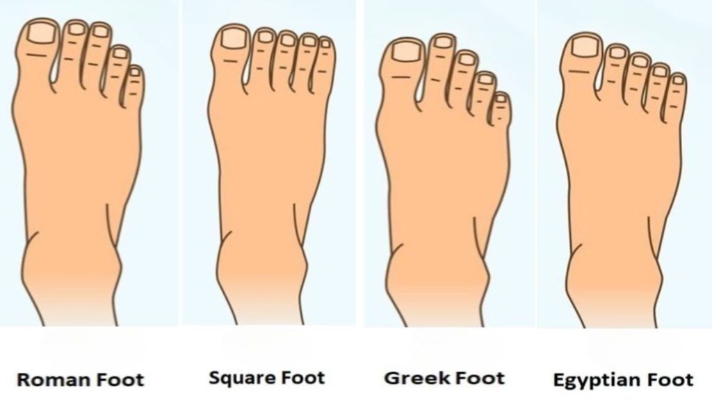 Foot shape tells personality