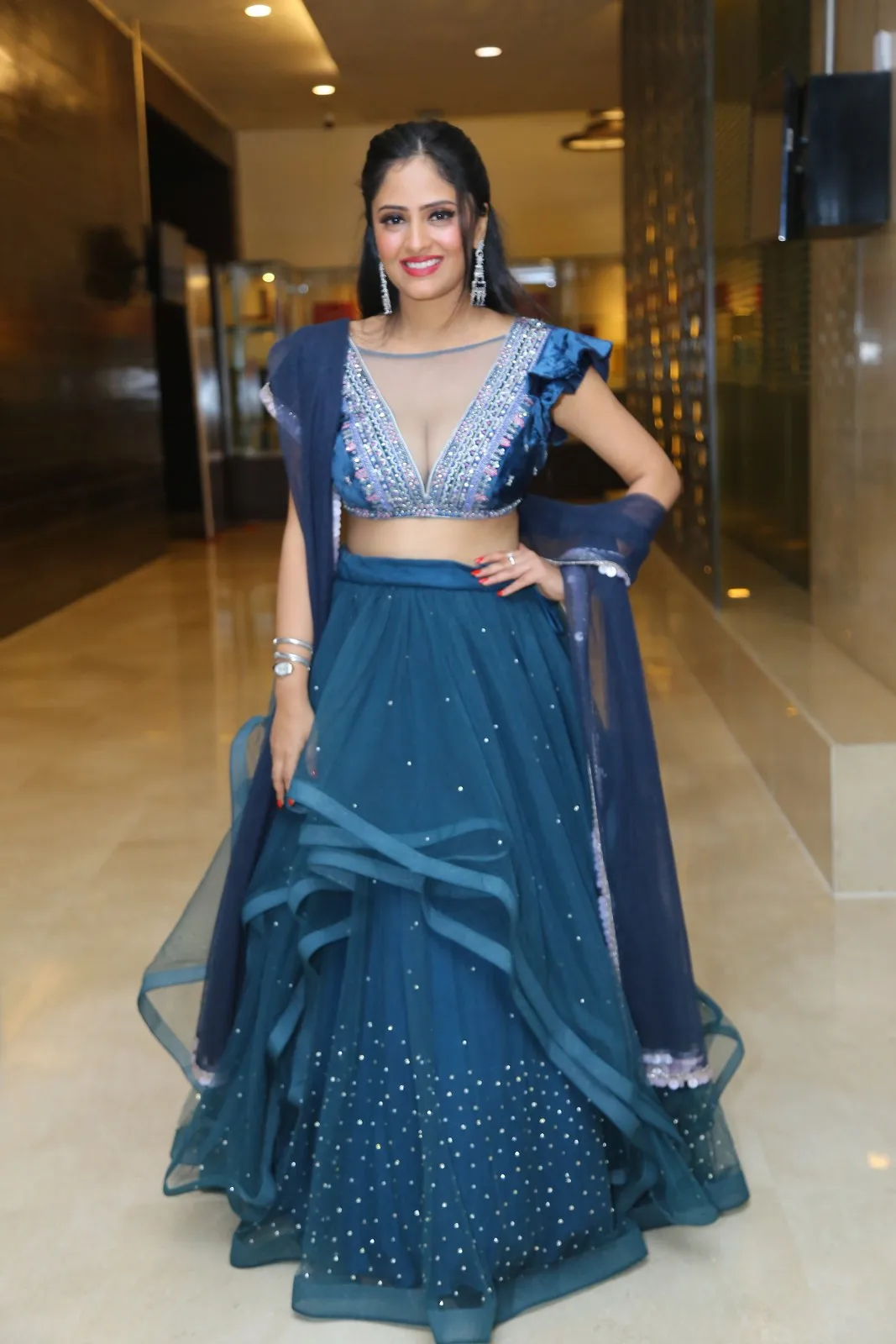 Sanya Thakur Photos at Nikhil Siddhartha Spy Movie Pre Release Event