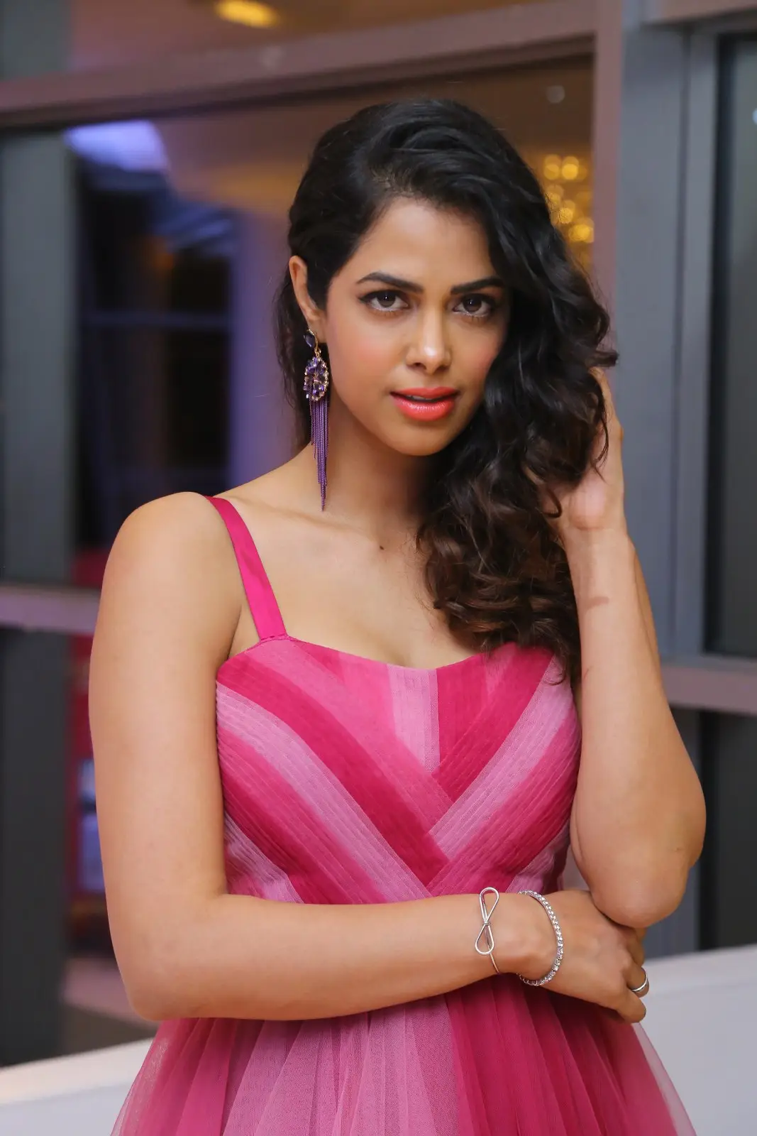 Actress Pooja Kiran attended to Narayana & Co Movie Pre Release Event