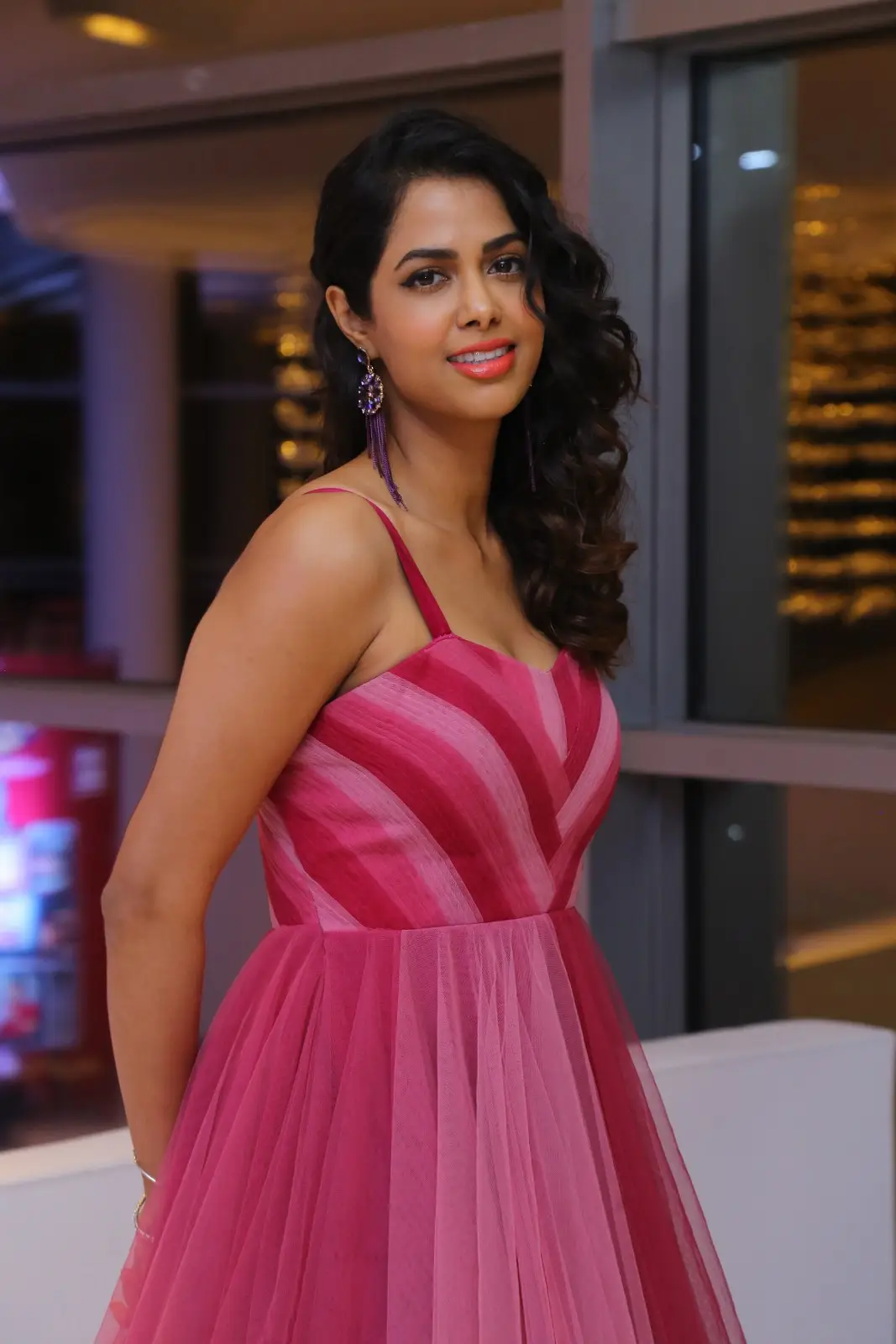 Actress Pooja Kiran attended to Narayana & Co Movie Pre Release Event
