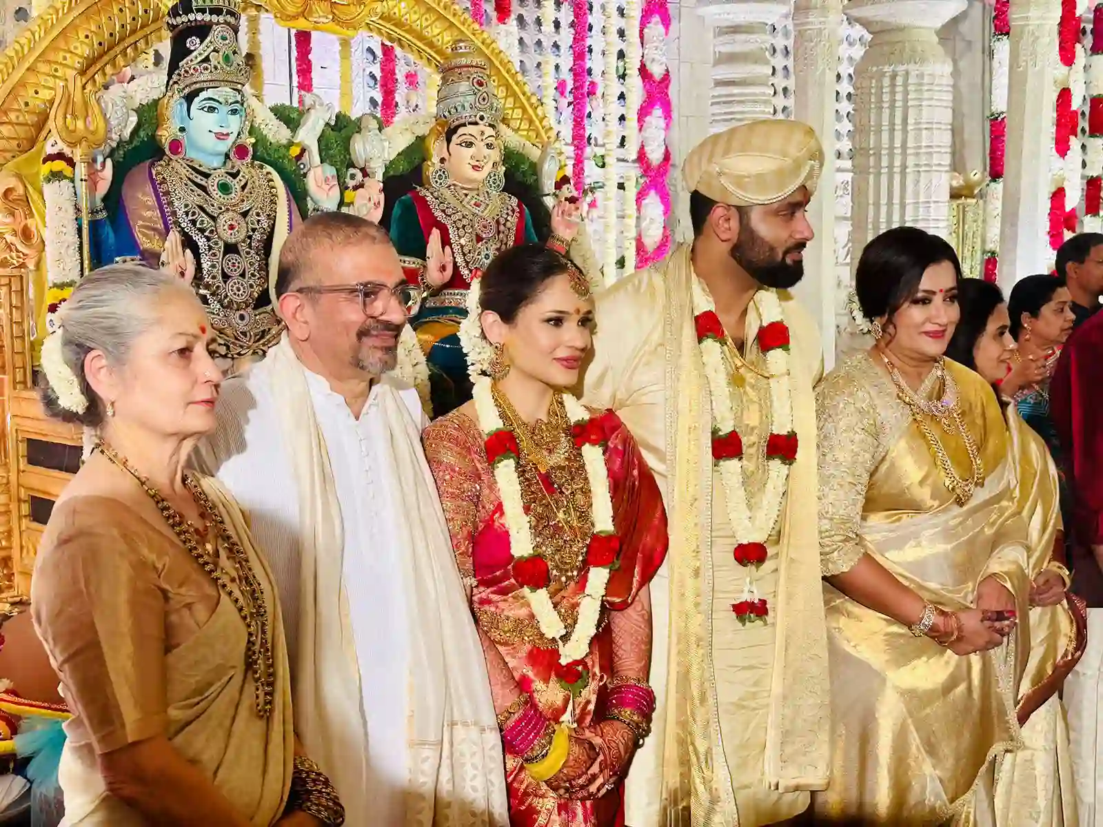 Rajinikanth and Yash photos at Sumalatha Ambareesh son wedding