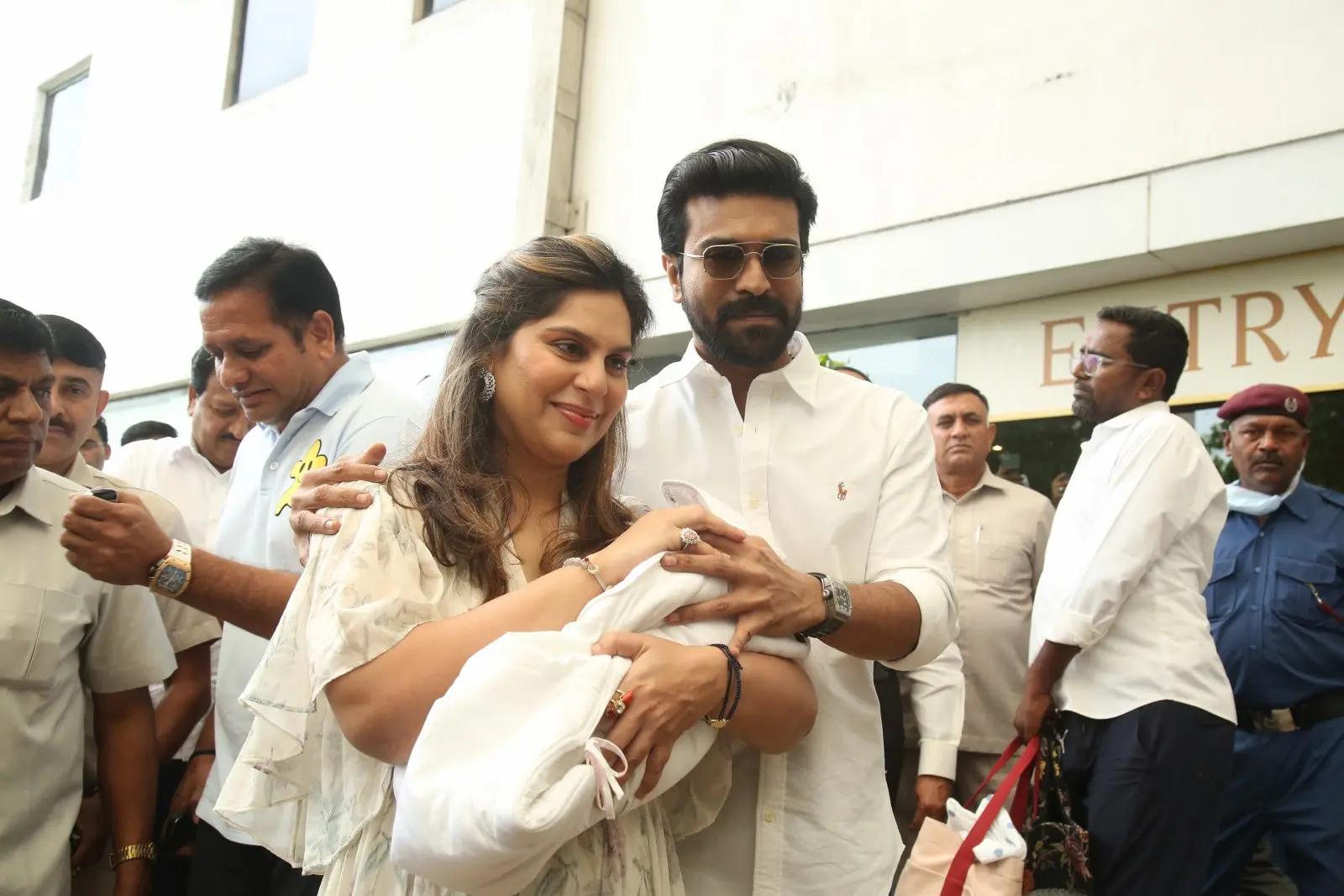 Ram Charan Upasana With Mega Princess Photos gone viral