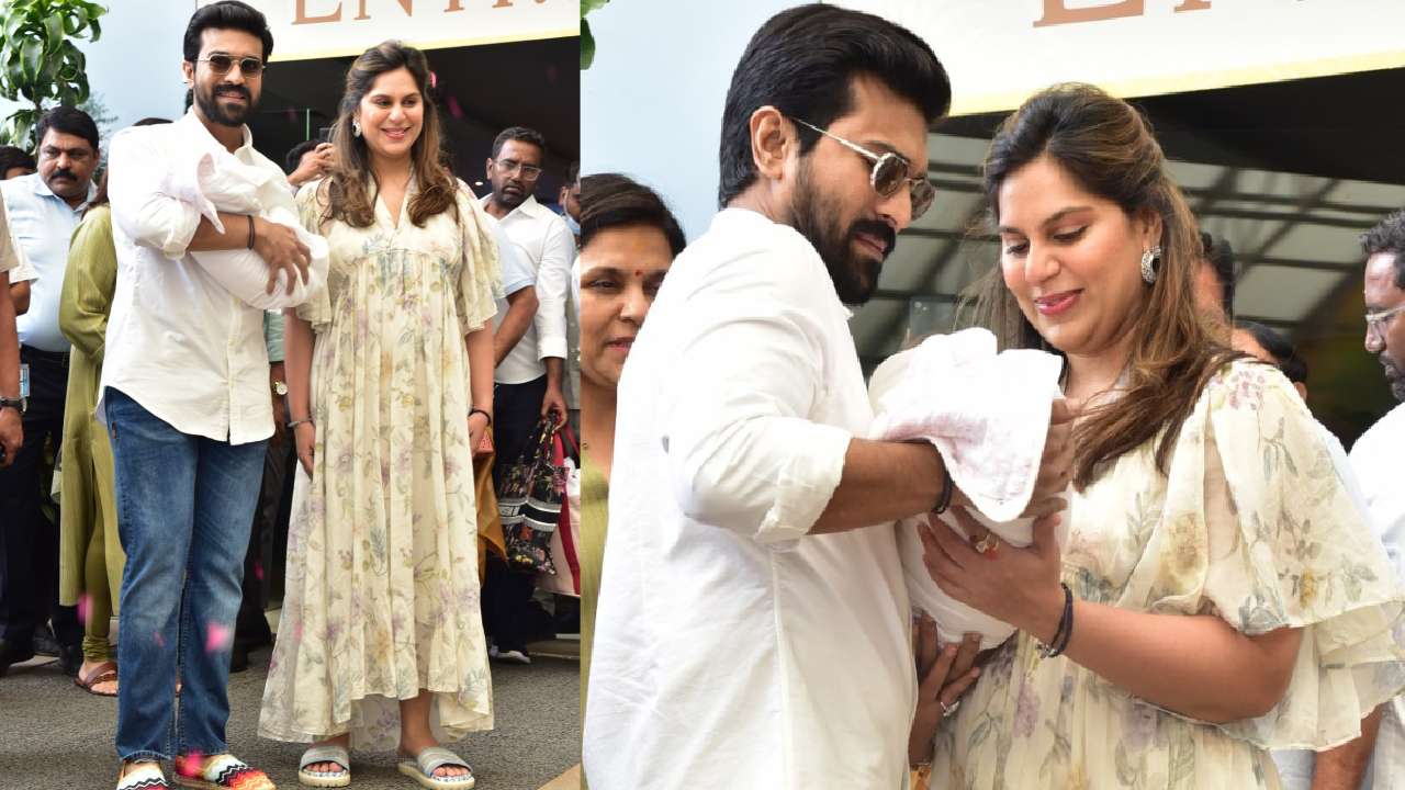 Ram Charan : మెగా ప్రిన్సెస్‌తో రామ్ చరణ్, ఉపాసన దంపతులు.. ఫోటోలు!