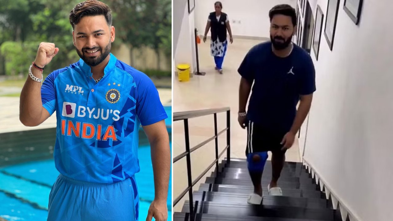 Rishabh Pant : పంత్ను చూశారా.. ఎవరి సాయం లేకుండానే మెట్లు ఎక్కేస్తున్నాడు.. వీడియో వైరల్ Rishabh Pant : పంత్ను చూశారా.. ఎవరి సాయం లేకుండానే మెట్లు ఎక్కేస్తున్నాడు.. వీడియో వైరల్