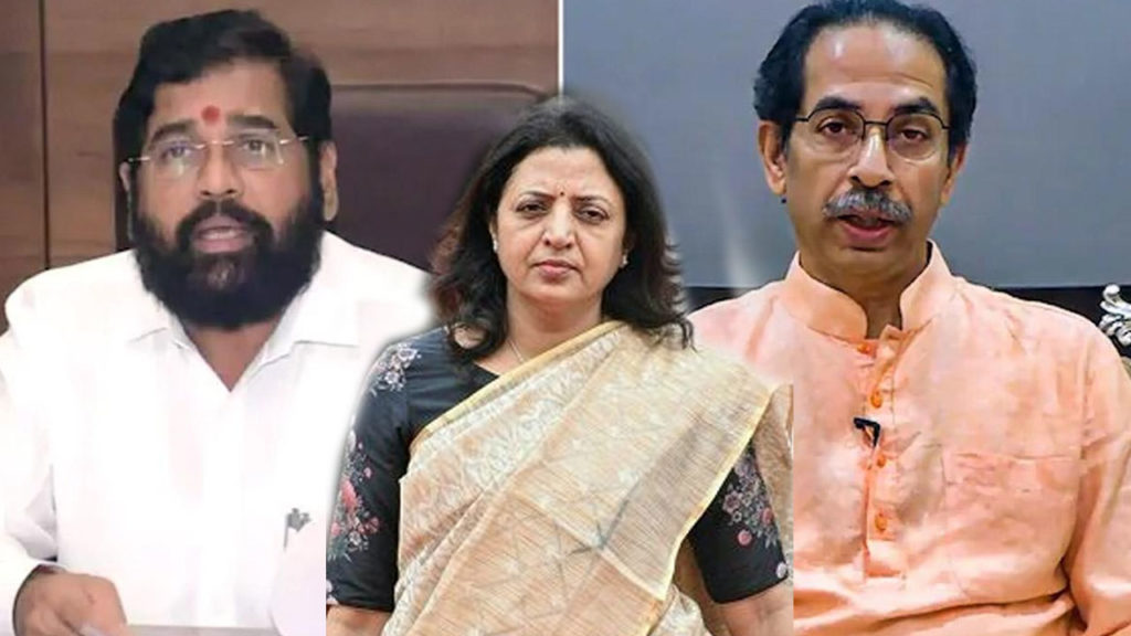 MLC Manisha Kayande who left Uddav Thackeray faction