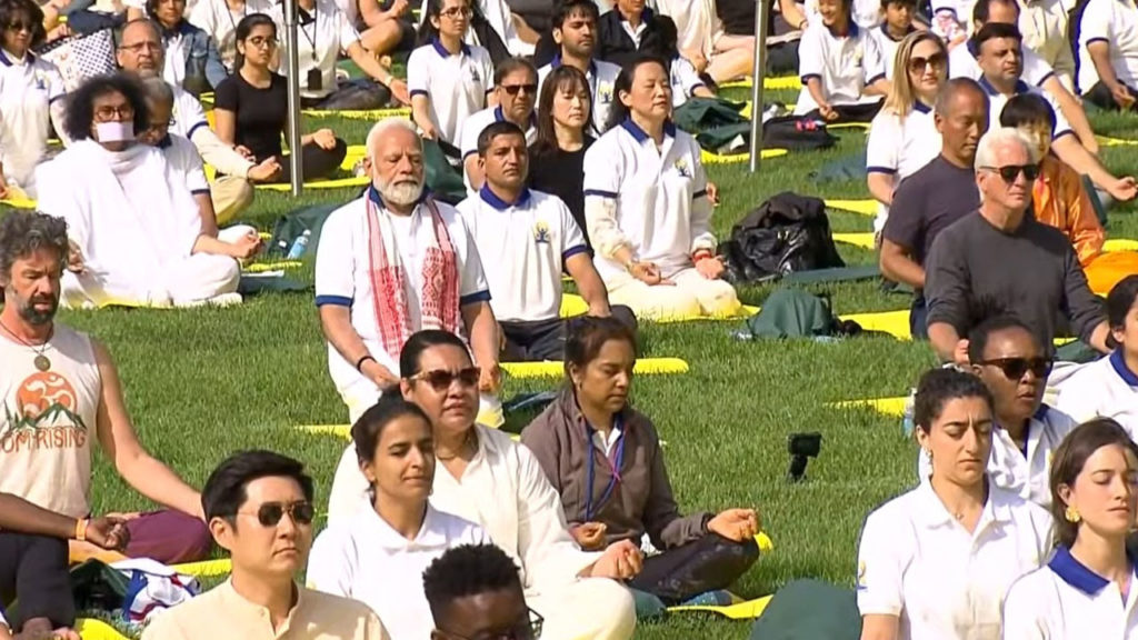 9th PM Modi addresses Yoga Day event at UN Headquarters says Yoga is free from copyrights