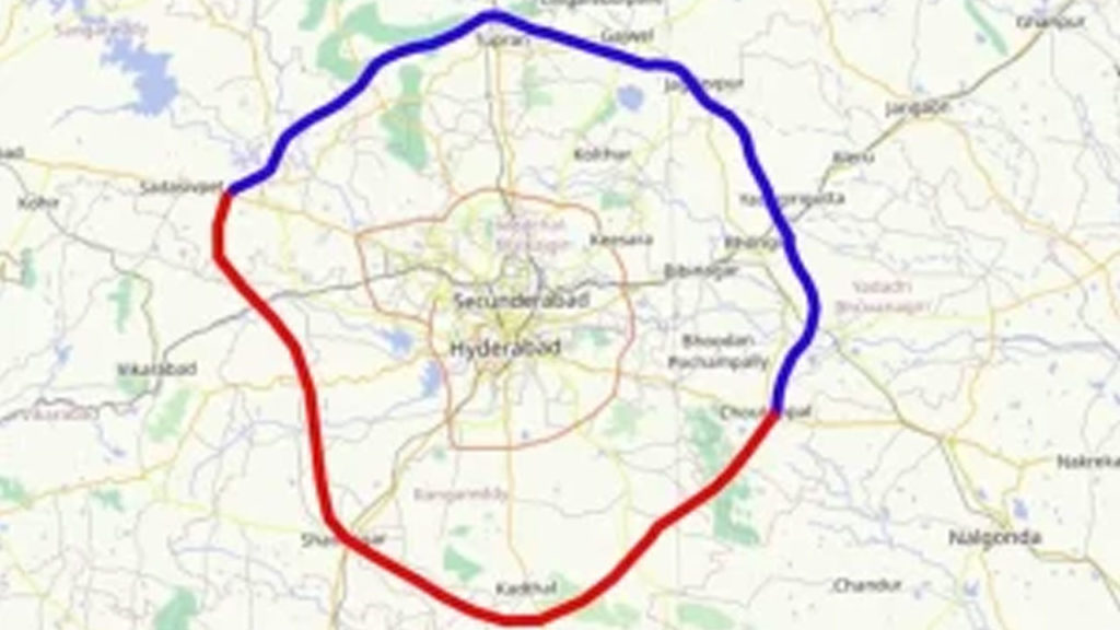 Union govt and Telangana govt approval for construction of Regional Ring Road