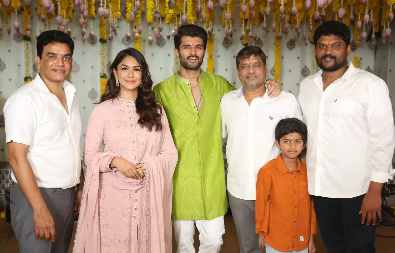 Vijay Devarakonda Mrunal Thakur VD13 Movie opening Pooja Ceremony