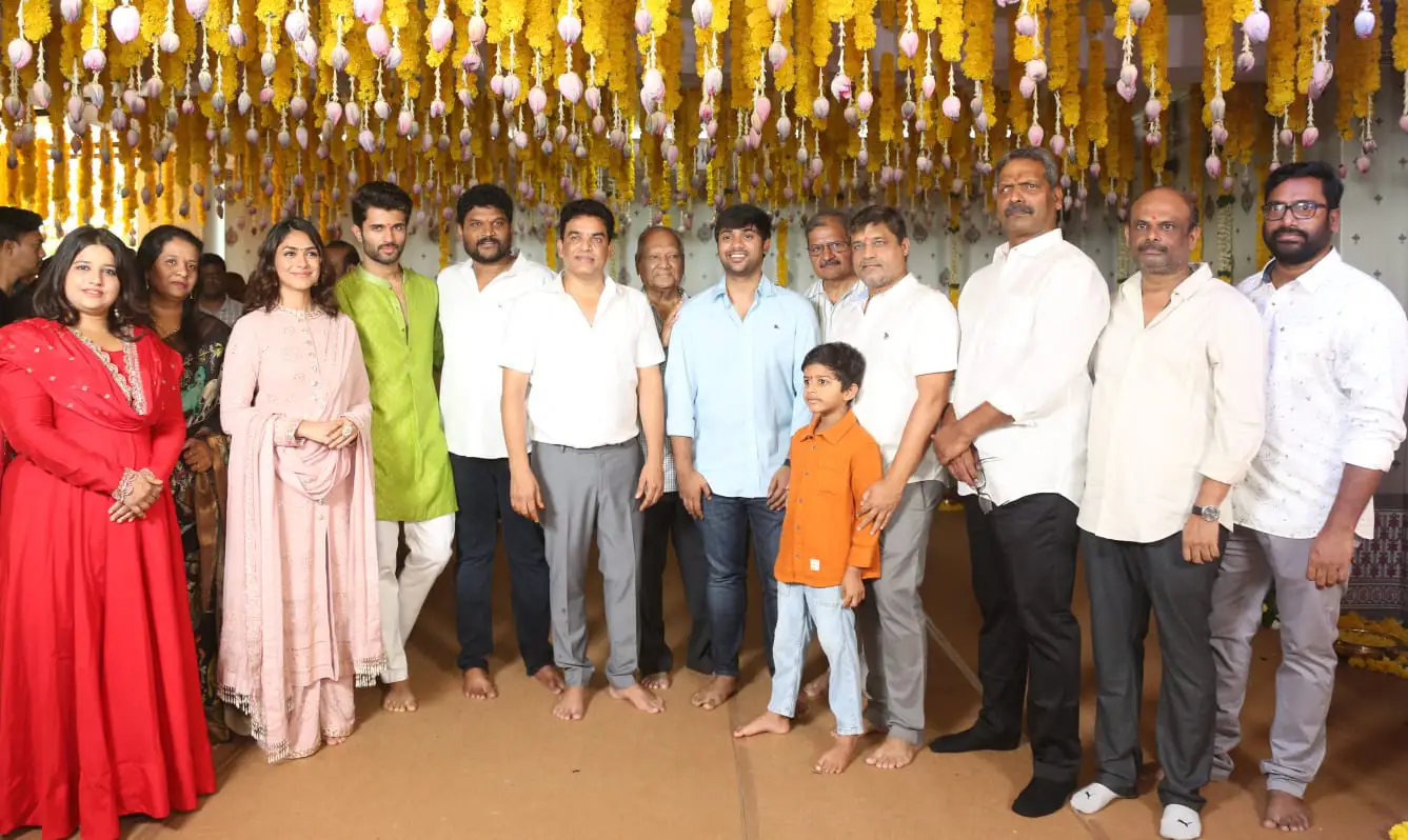 Vijay Devarakonda Mrunal Thakur VD13 Movie opening Pooja Ceremony