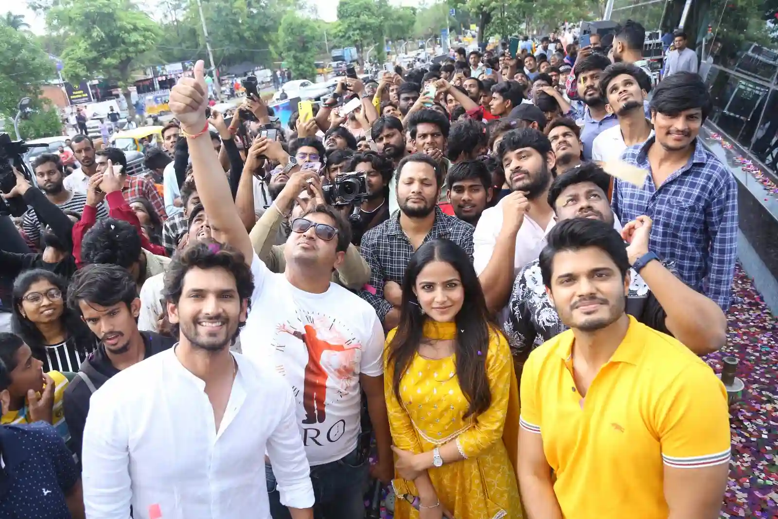 Viraj Ashwin Anand Deverakonda Vaishnavi Chaitanya Photos at Baby movie event