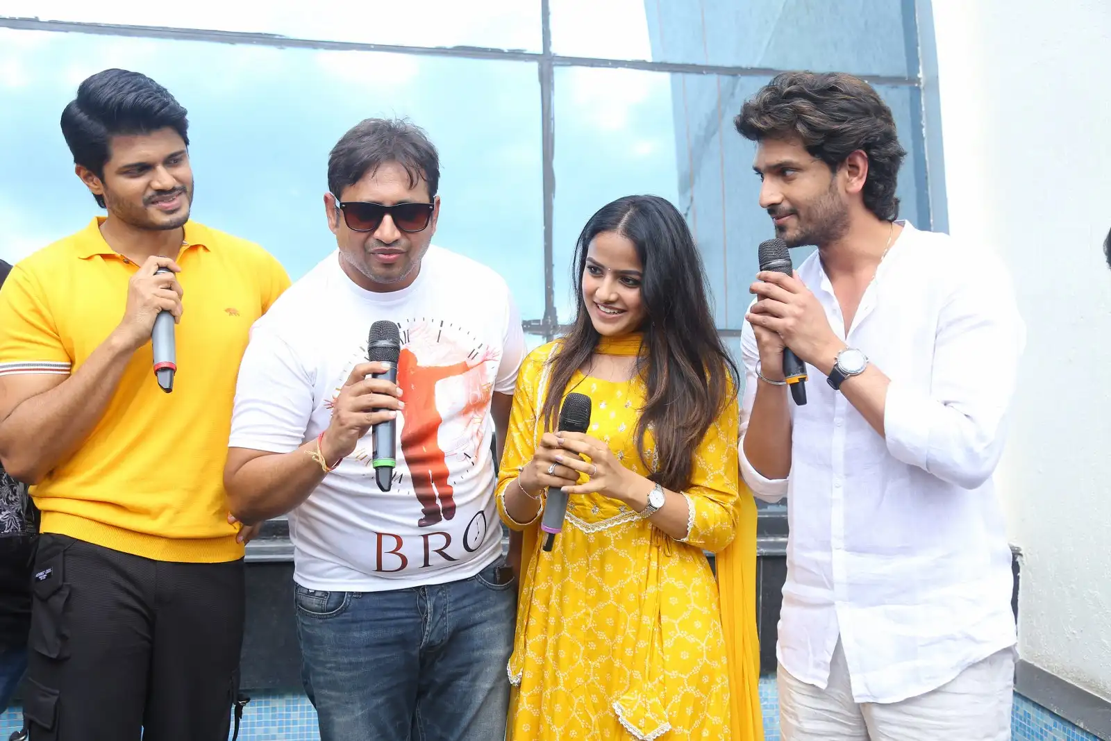 Viraj Ashwin Anand Deverakonda Vaishnavi Chaitanya Photos at Baby movie event