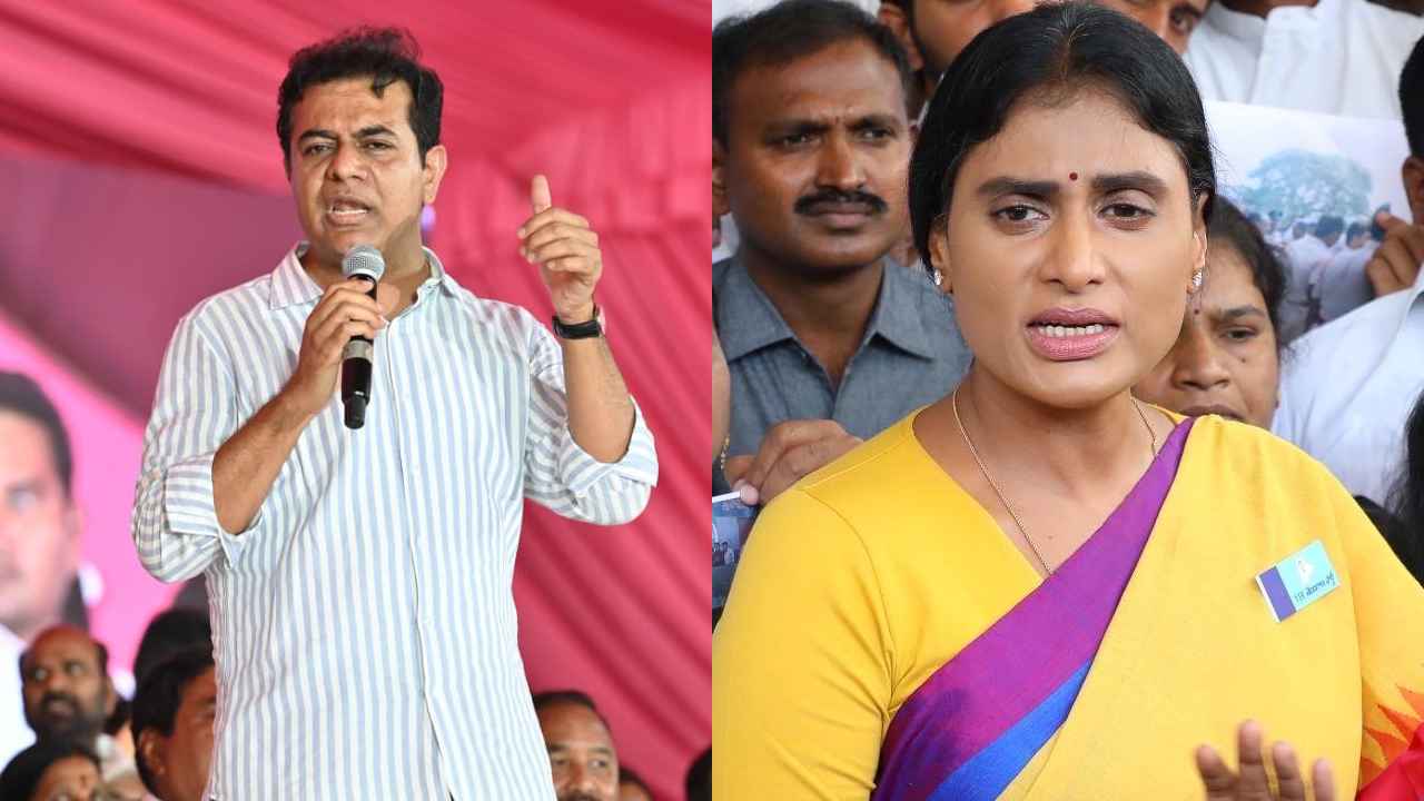 YS Sharmila : దమ్ముంటే.. బొడ్రాయి మీద ప్రమాణం చెయ్యి- మంత్రి కేటీఆర్కు వైఎస్ షర్మిల సవాల్ YS Sharmila : దమ్ముంటే.. బొడ్రాయి మీద ప్రమాణం చెయ్యి- మంత్రి కేటీఆర్కు వైఎస్ షర్మిల సవాల్
