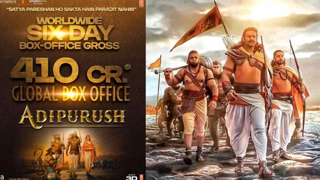 Adipurush Movie collects 410 crores gross collections in six days