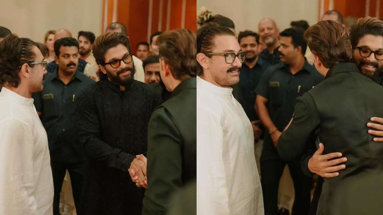 Allu Arjun : బాలీవుడ్ స్టార్ హీరోలతో బన్నీ.. హృతిక్కి హగ్ ఇస్తూ బాలీవుడ్ పెళ్ళిలో అల్లు అర్జున్ సందడి.. Allu Arjun : బాలీవుడ్ స్టార్ హీరోలతో బన్నీ.. హృతిక్కి హగ్ ఇస్తూ బాలీవుడ్ పెళ్ళిలో అల్లు అర్జున్ సందడి..