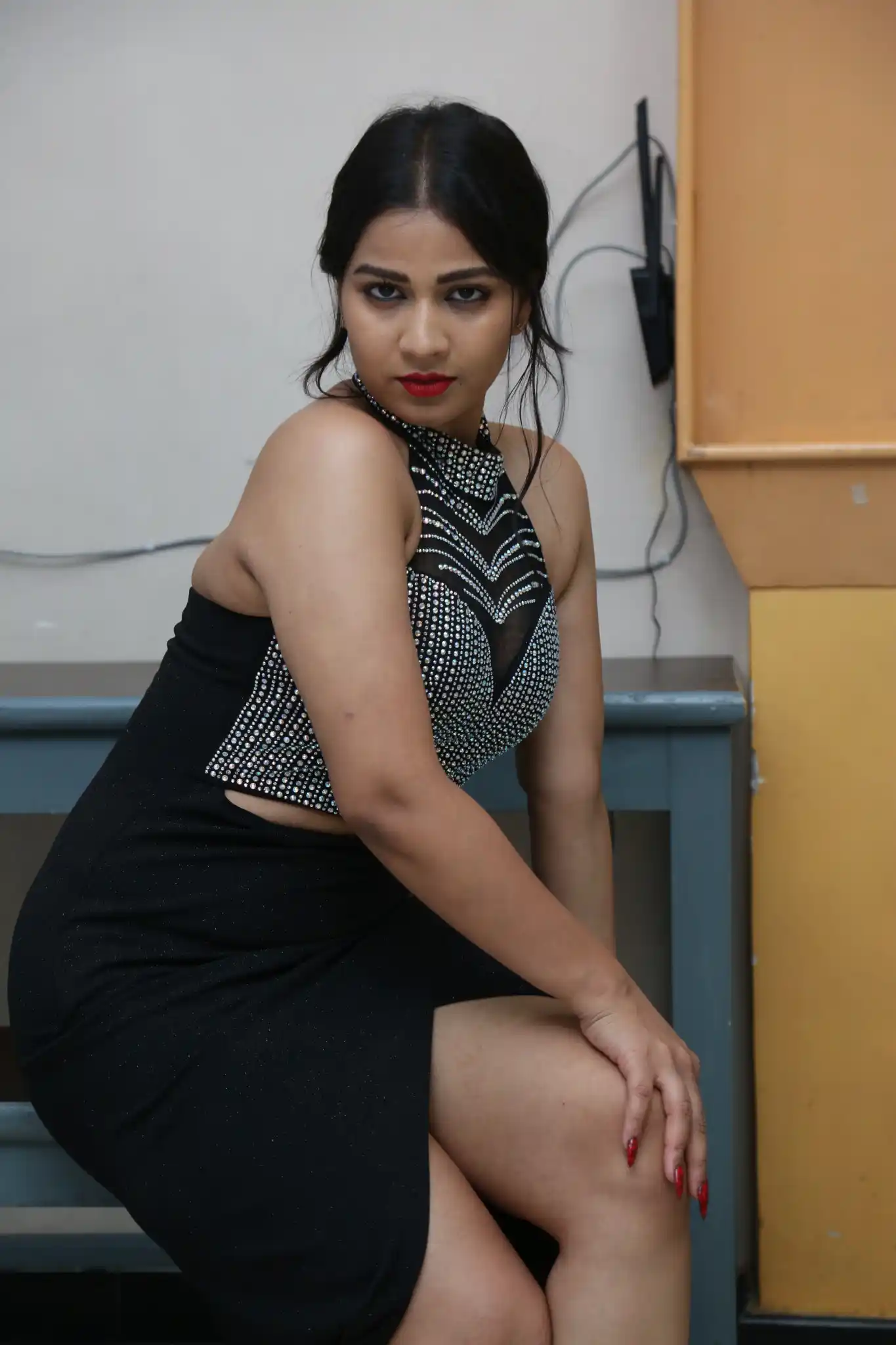 Inaya Sulthana Spicy Photo shoot in a cinema Event