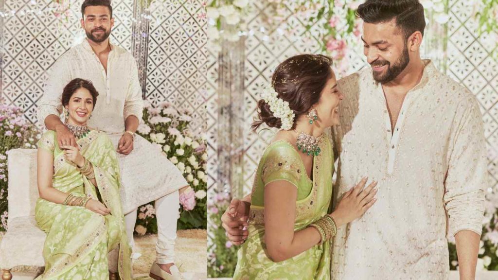 Lavanya Tripathi saree cost in her engagement with Varun Tej