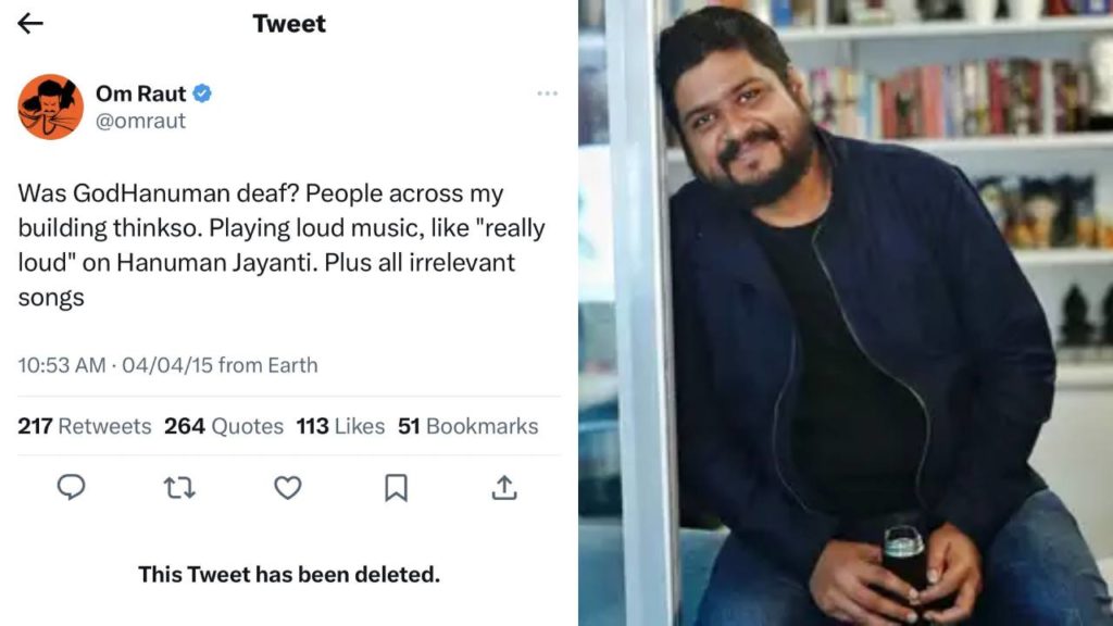 Om Raut deleted 2015 tweet that posted on Hanuman