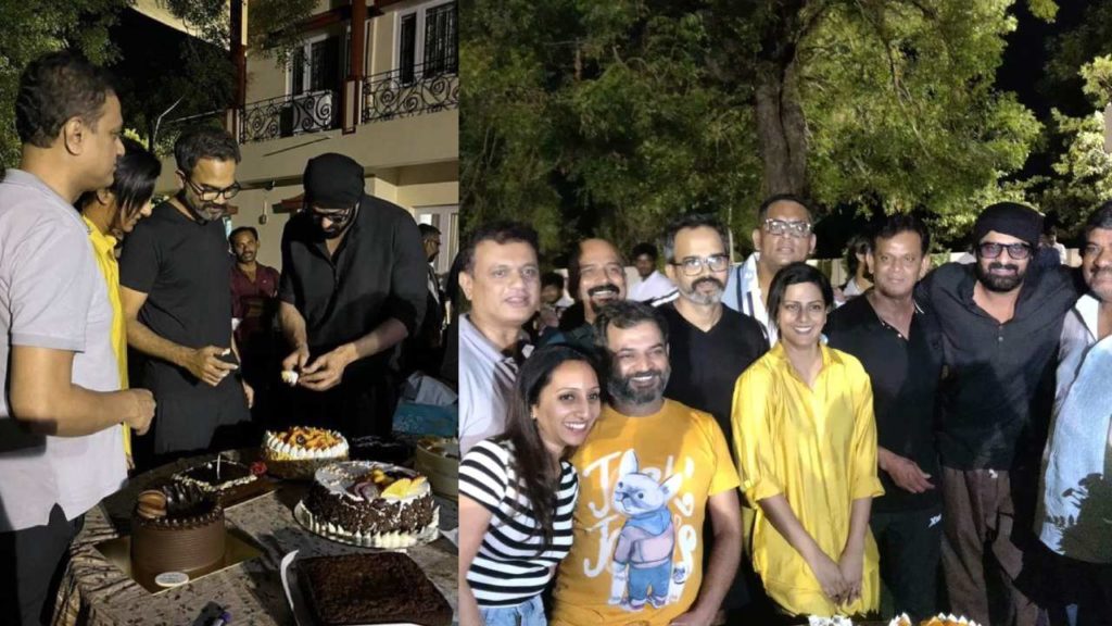 Prashanth Neel Birthday Celebrations in Prabhas Salaar Movie Shoot