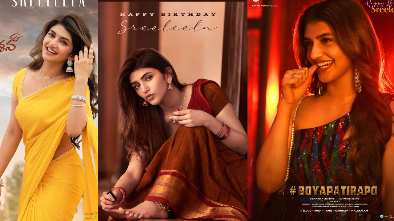 Sreeleela : శ్రీలీల బర్త్డే.. ఒక్కరోజే ఇన్ని సినిమాల నుంచి ఫస్ట్ లుక్స్.. ఫుల్ ఫామ్ లో ఉందిగా.. Sreeleela : శ్రీలీల బర్త్డే.. ఒక్కరోజే ఇన్ని సినిమాల నుంచి ఫస్ట్ లుక్స్.. ఫుల్ ఫామ్ లో ఉందిగా..