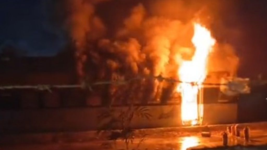 train fire