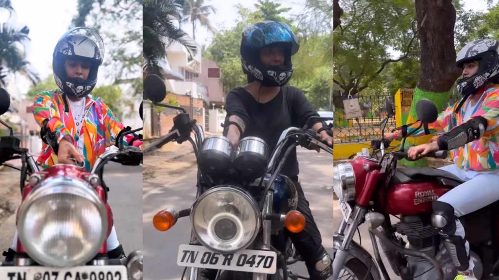 Varalxmi Sarath Kumar learned Bike Driving and welcome more women to ride bikes
