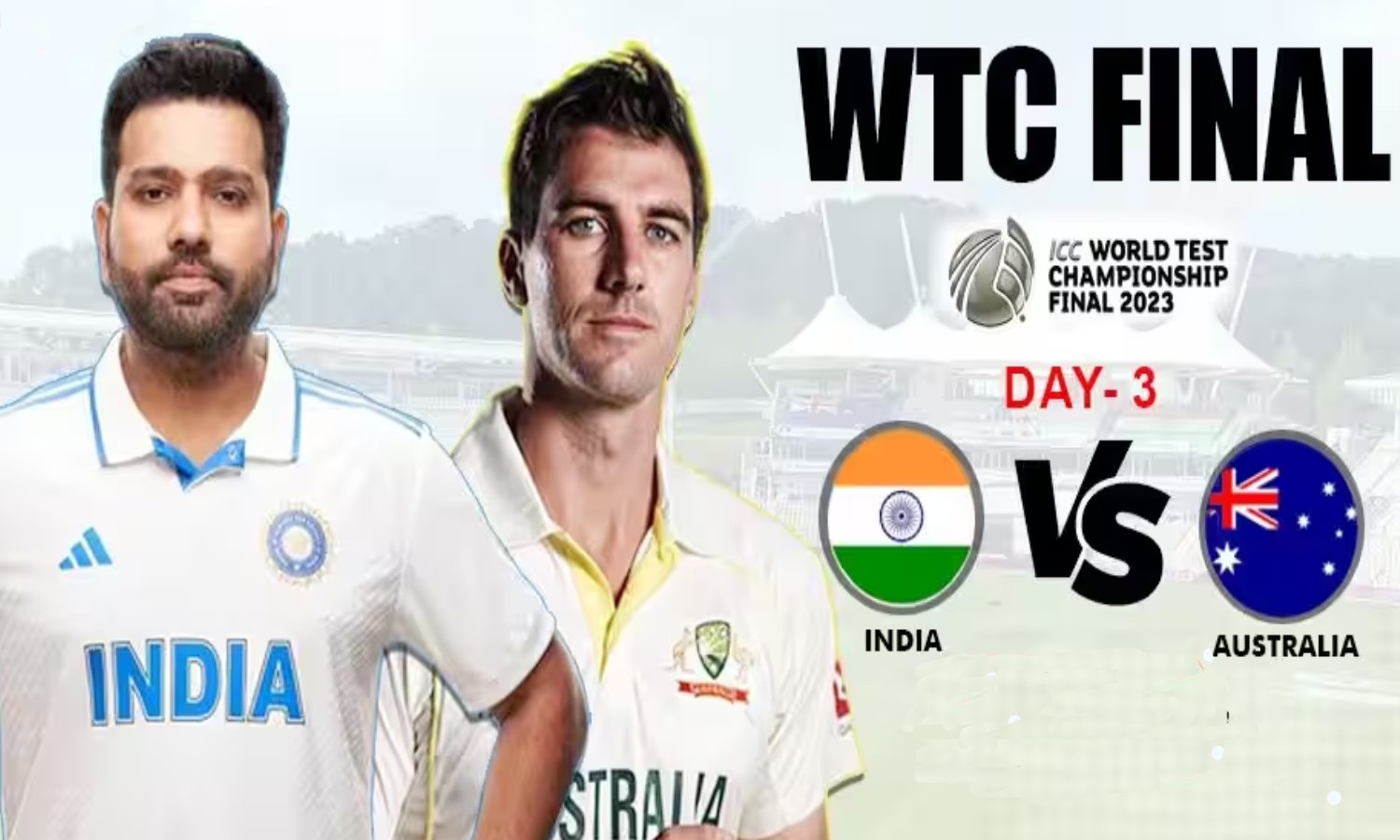 WTC Final 2023: ముగిసిన మూడో రోజు ఆట.. ఆసీస్ ఆధిక్యం 296 పరుగులు WTC Final 2023: ముగిసిన మూడో రోజు ఆట.. ఆసీస్ ఆధిక్యం 296 పరుగులు