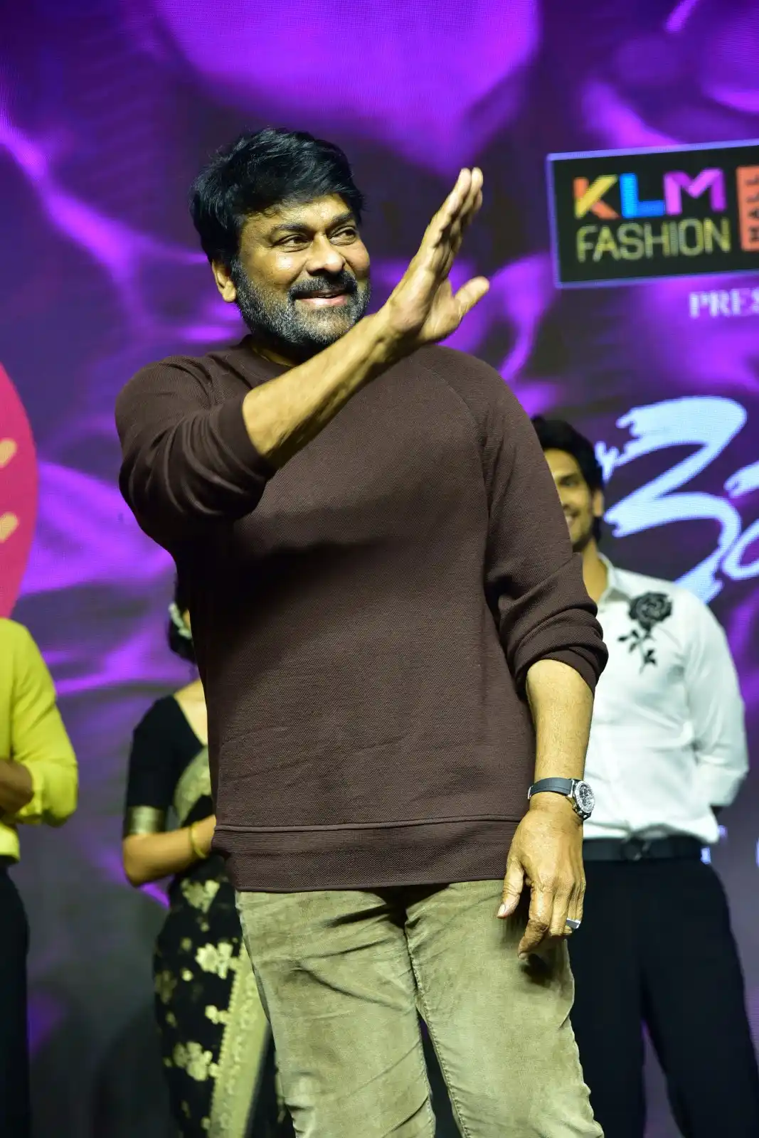 Anand Deverakonda Viraj Ashwin Vaishnavi Chaitanya Chiranjeevi at Baby movie event