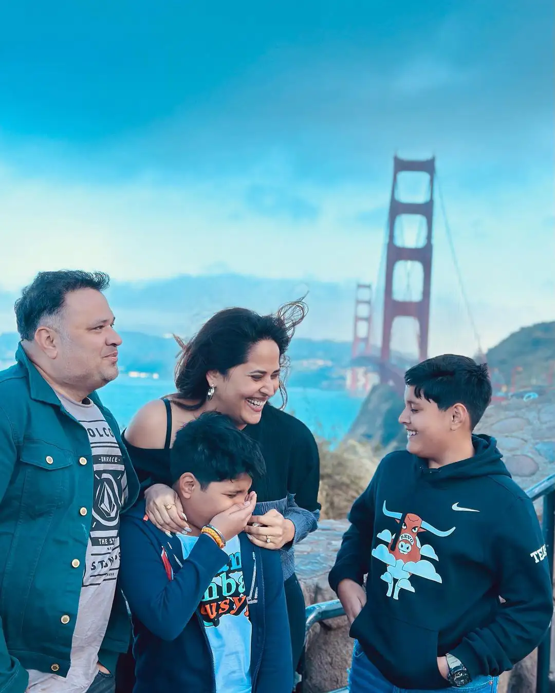 Anasuya Bharadwaj America Trip with Family