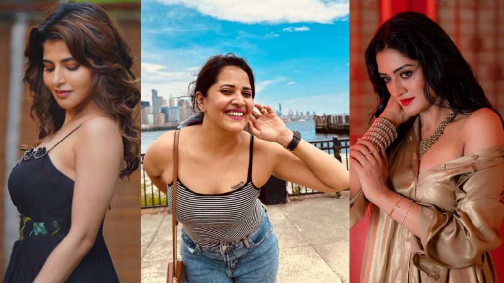 Anasuya Bharadwaj Iswarya Menon Keerthy Suresh Photos