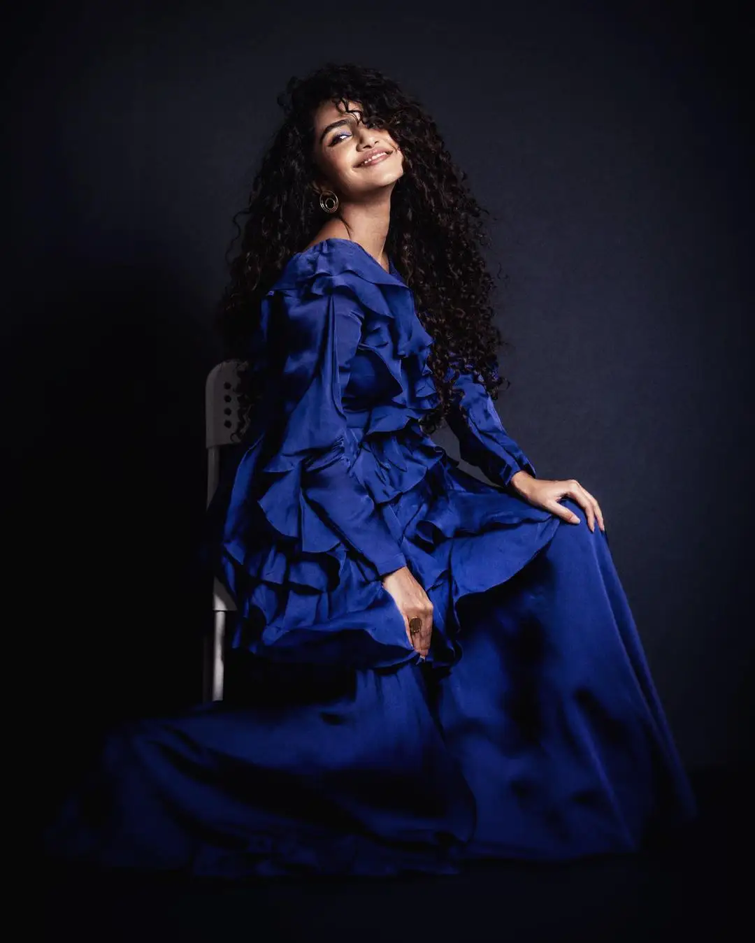 Anupama Parameswaran Cute Looks with Curly Hair
