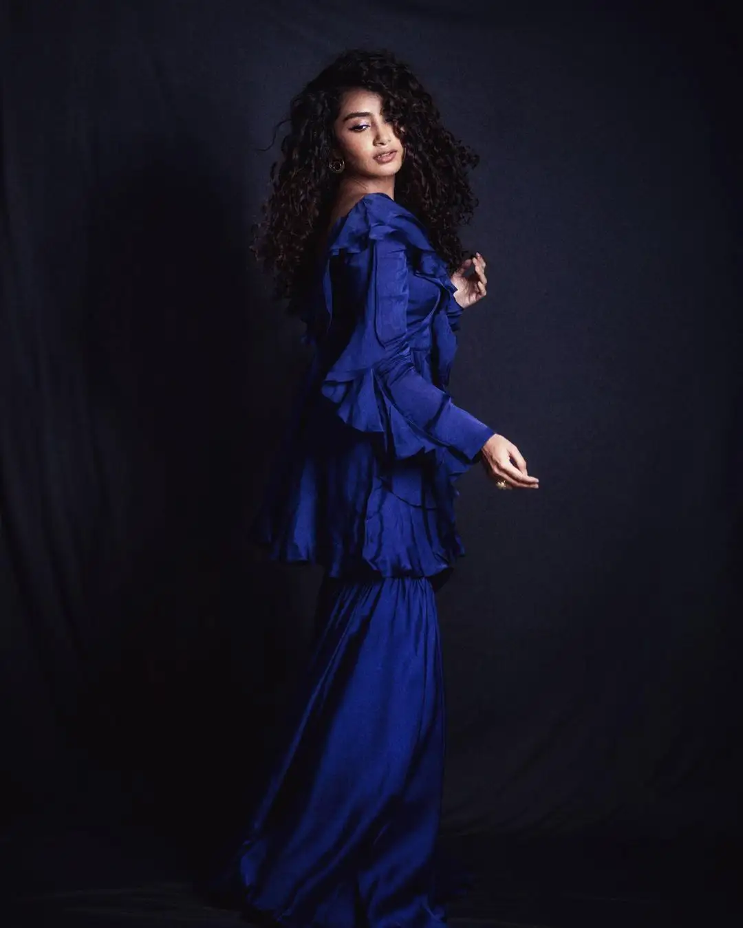 Anupama Parameswaran Cute Looks with Curly Hair