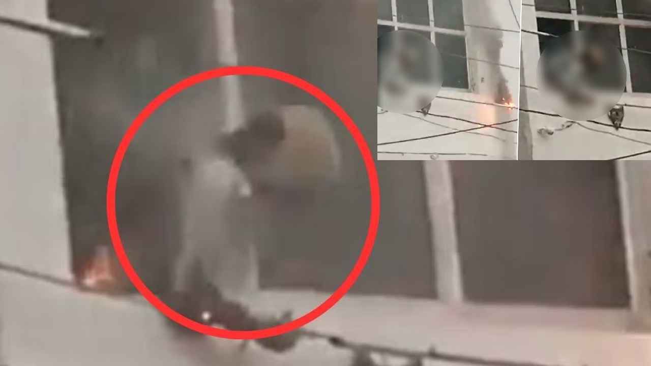 Burnt Alive : షాకింగ్.. విద్యుత్ తీగ తగిలి వృద్ధురాలు సజీవదహనం.. వెన్నులో వణుకు పుట్టించే వీడియో Burnt Alive : షాకింగ్.. విద్యుత్ తీగ తగిలి వృద్ధురాలు సజీవదహనం.. వెన్నులో వణుకు పుట్టించే వీడియో