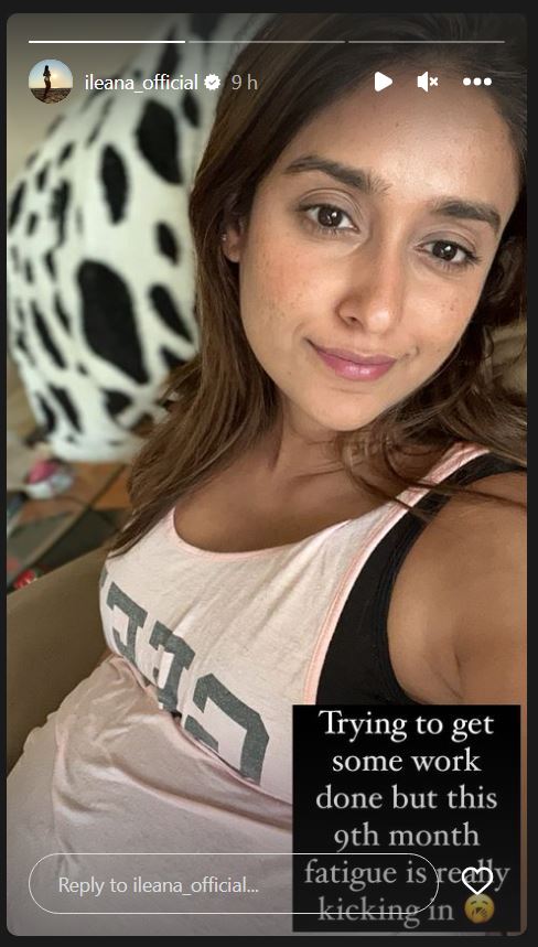 Ileana DCruz shares his 9th month pregnancy photo