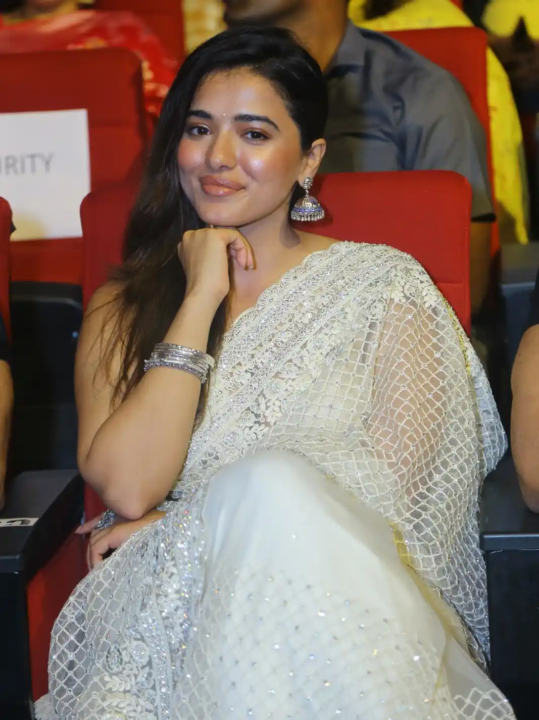 Ketika Sharma Cute looks in Saree at Bro Movie Pre Release Event