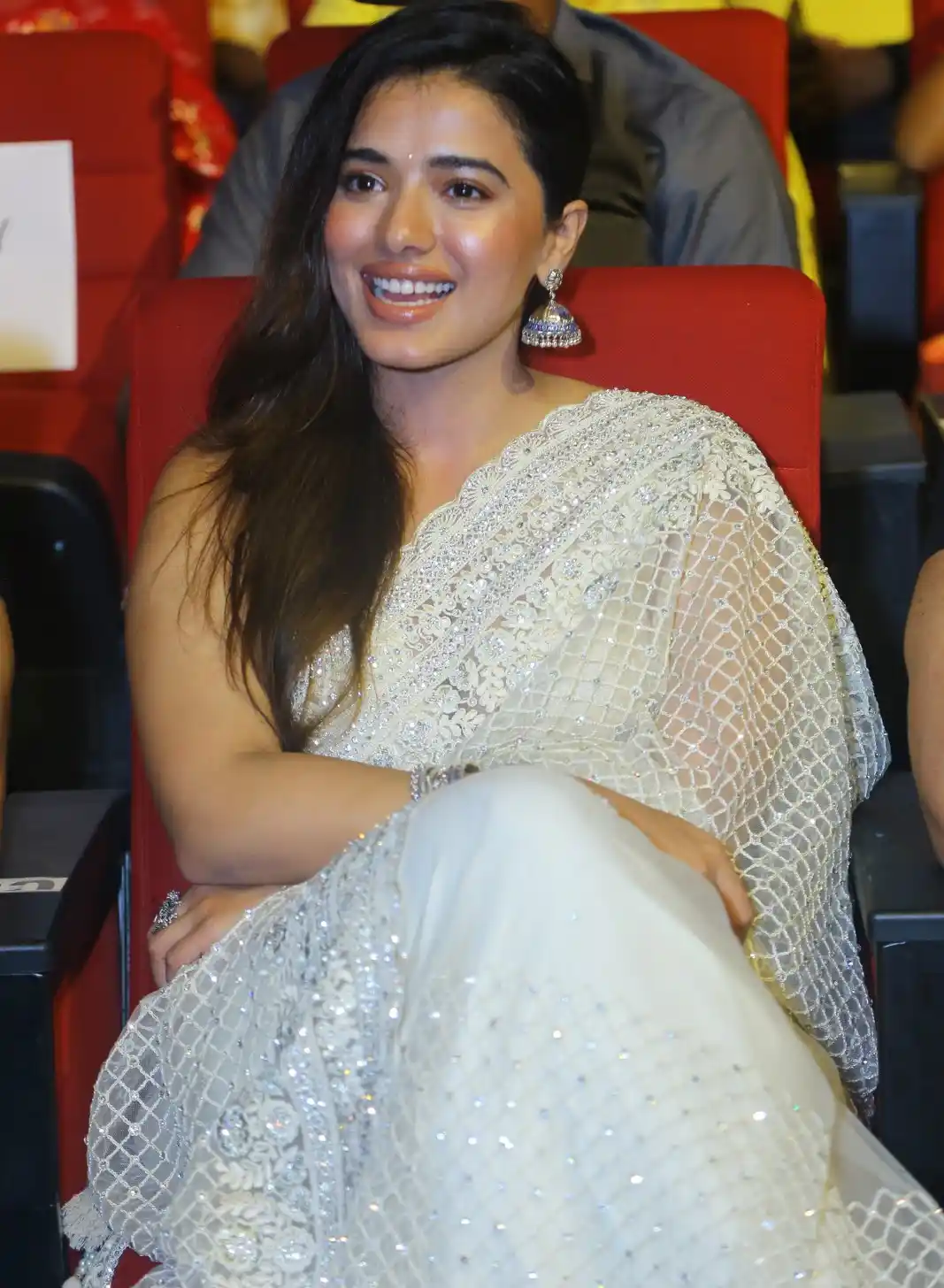 Ketika Sharma Cute looks in Saree at Bro Movie Pre Release Event