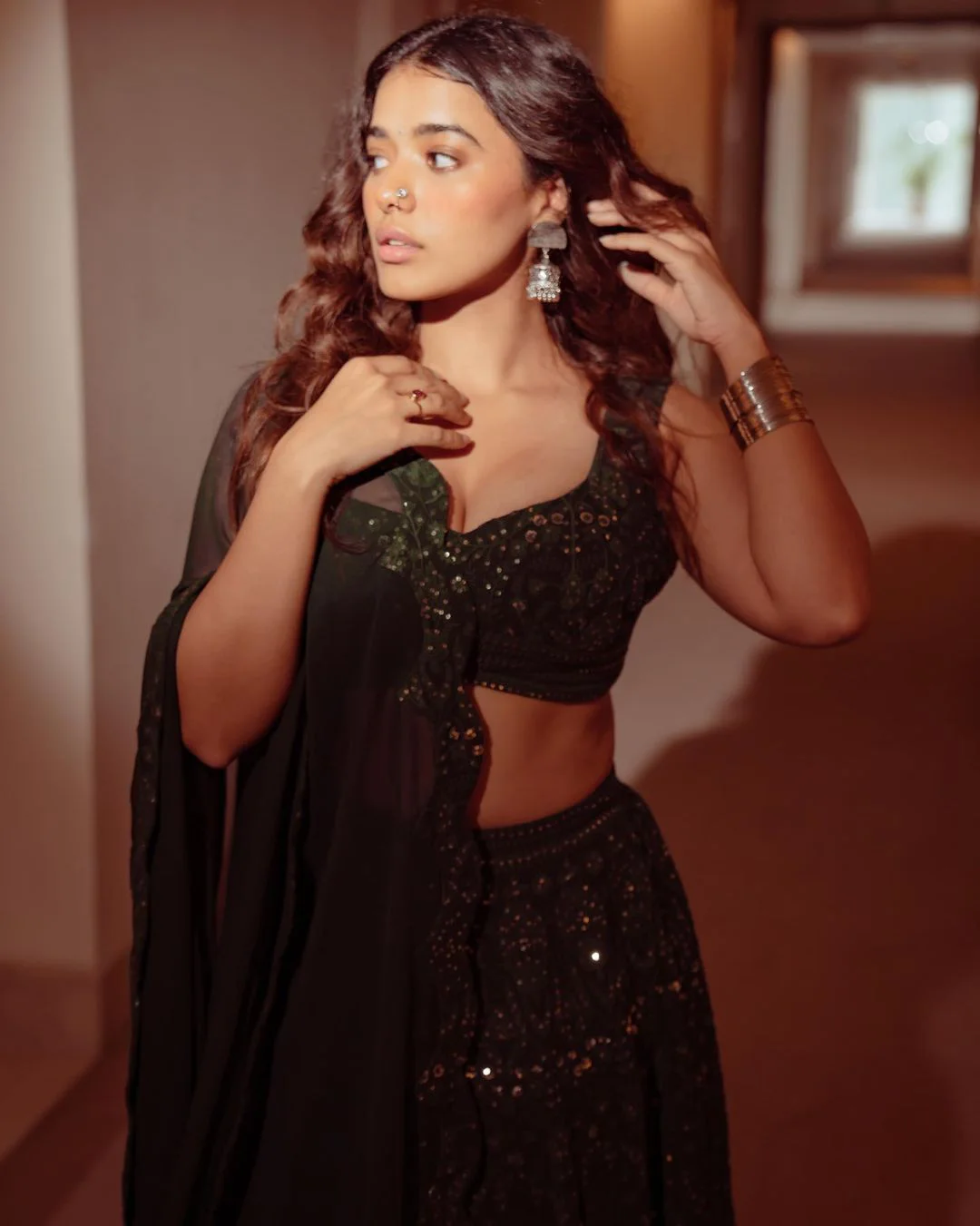 Ketika Sharma traditional looks photos in Bro movie promotions