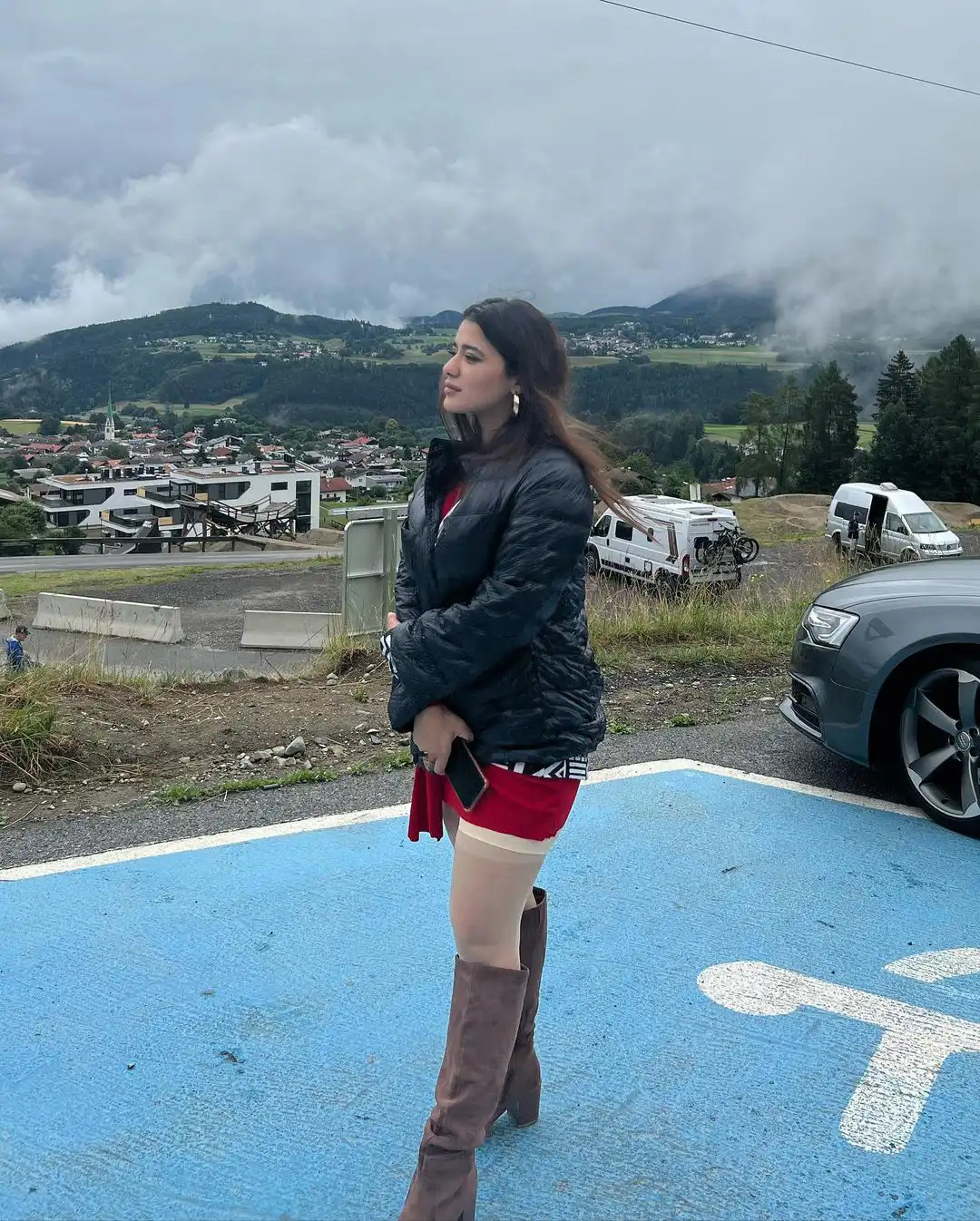 Ketika Sharma Photos from Bro Movie Song Shoot in Austria