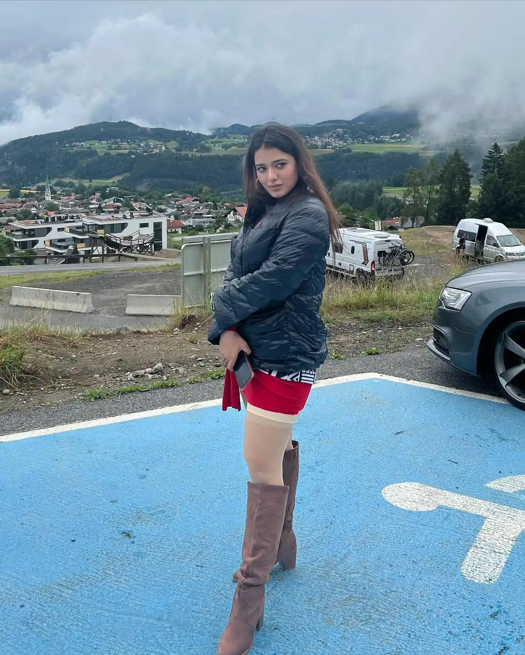 Ketika Sharma Photos from Bro Movie Song Shoot in Austria