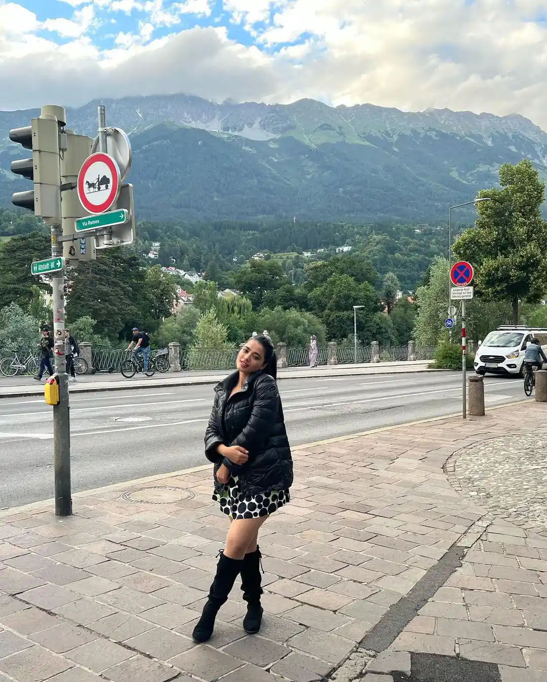 Ketika Sharma Photos from Bro Movie Song Shoot in Austria