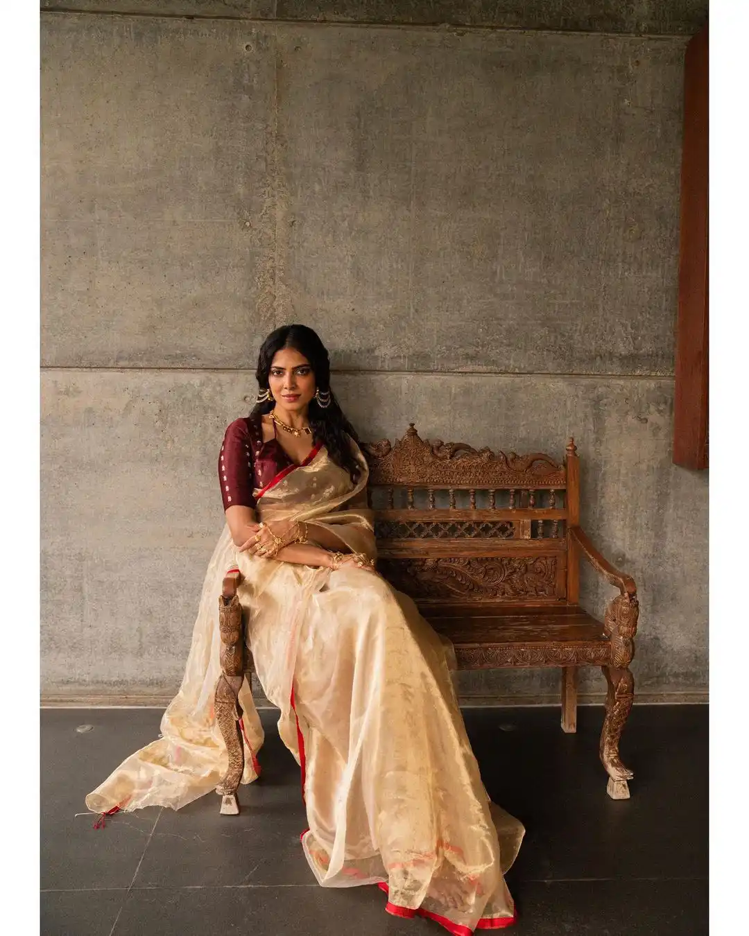 Malavika Mohanan Shines in Saree