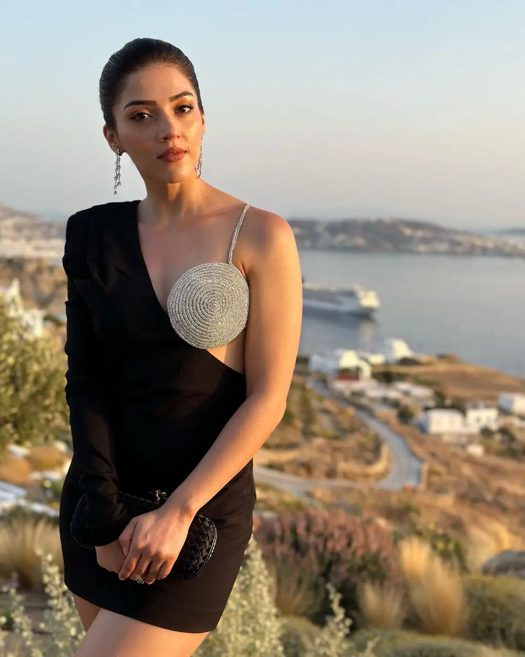 Mehreen Pirzadaa poses in Different Dress at Greece